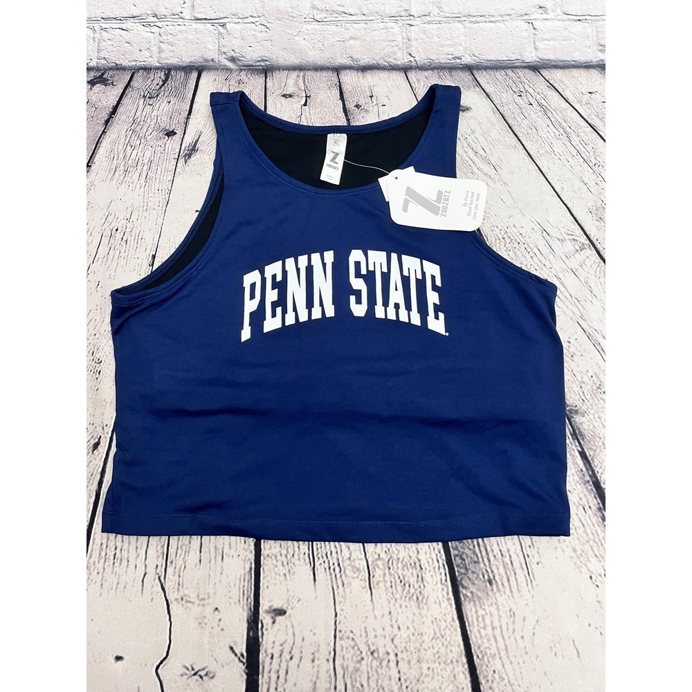 ZOOZATZ Penn State Nittany Lions‎ Cropped Tank Top Women's XL Athletic